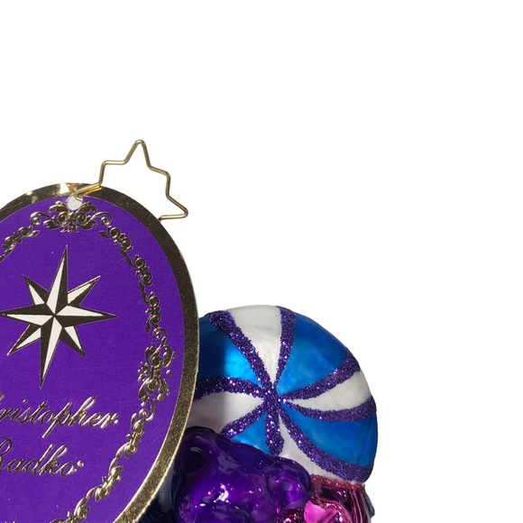 CHRISTOPHER RADKO “Dillard’s Dated Candy Bag” 2019 Ornament #3013532 NWT - Picture 5 of 12